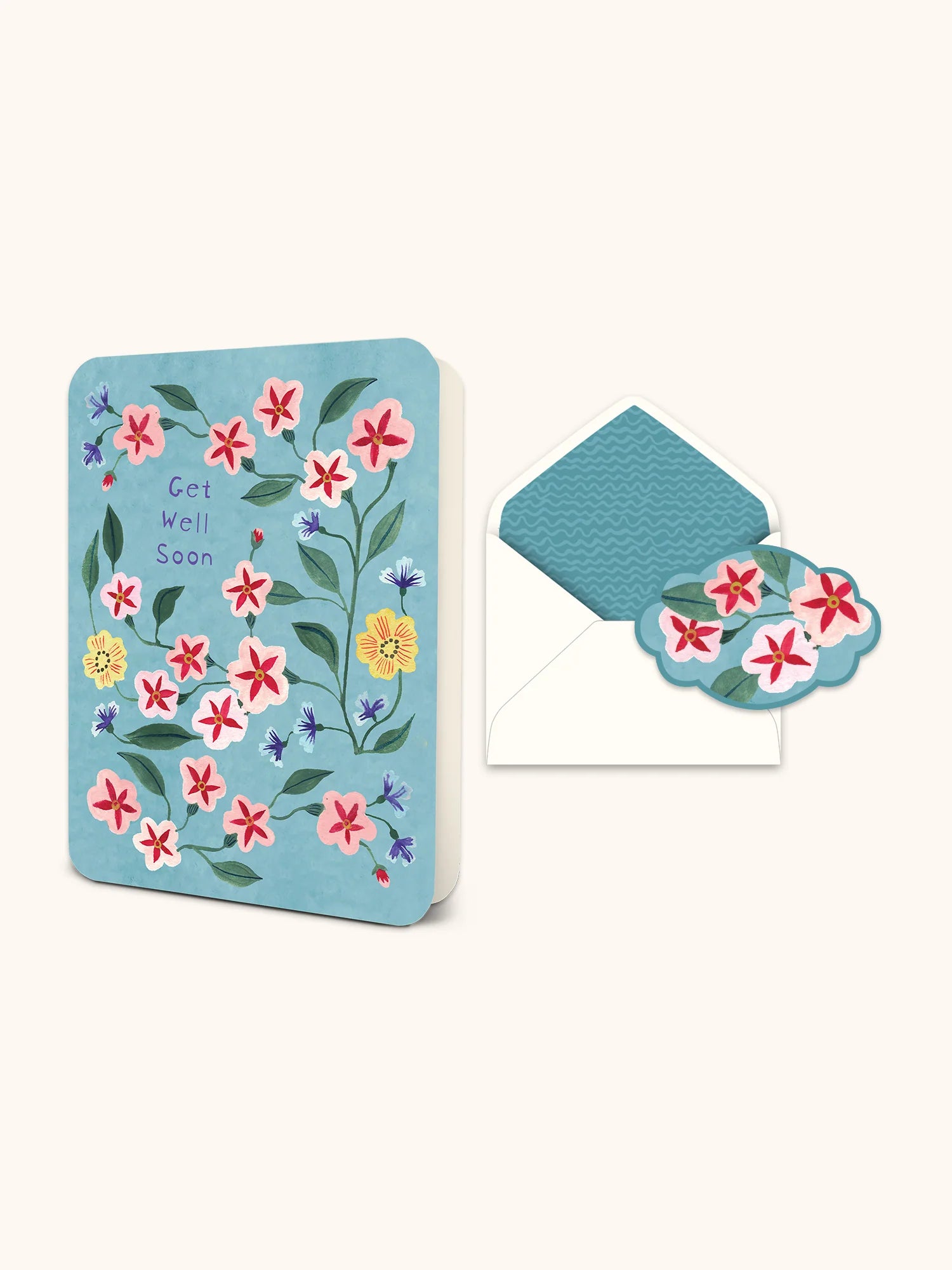 Get Well Soon Floral Deluxe Greeting Card Paper Goods Studio Oh!