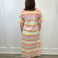 Gibbons Dress - Sherbert Stripes Long Dresses Livro