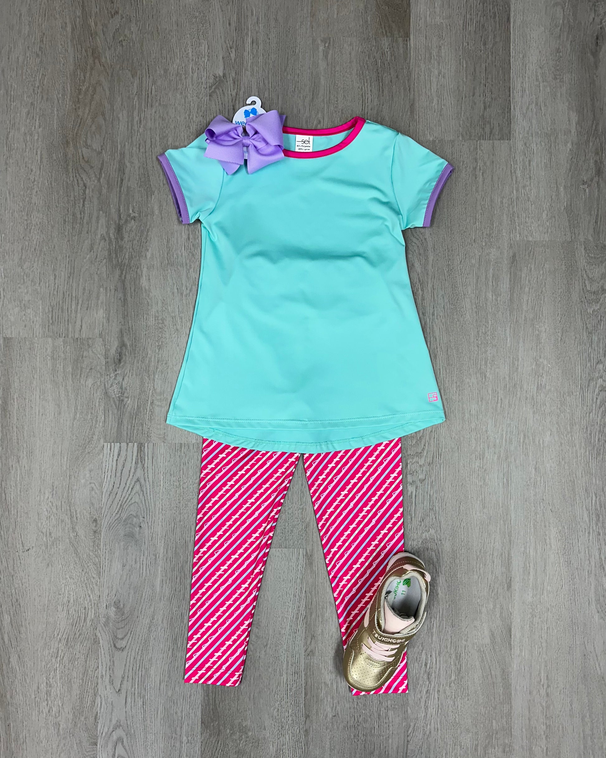 Hailey Highwaist Legging - Wiggle and Giggles Girls Pants + Leggings Set Athleisure   