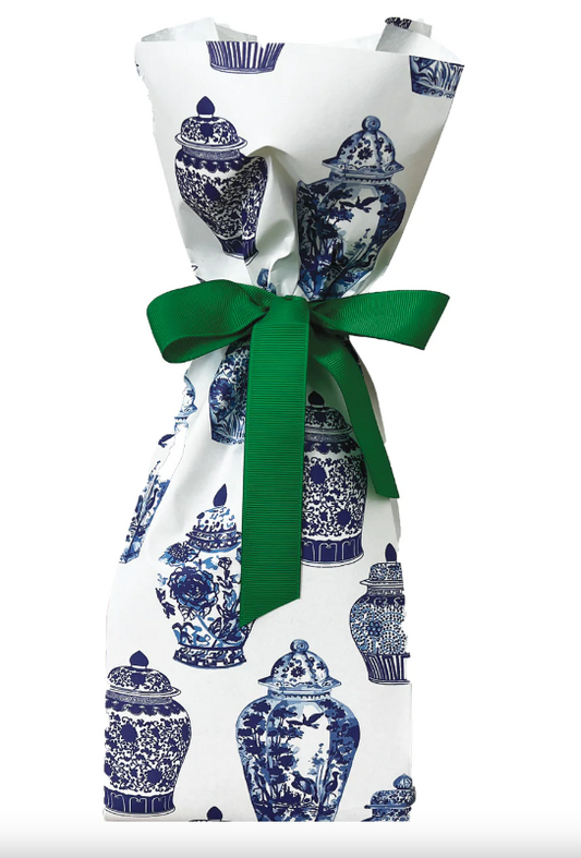 Ginger Jars Paper Wine Bag Kit Kitchen + Entertaining WH Hostess   