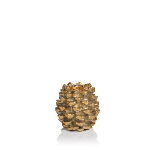 Golden Pinecone Pillar Holder - Small Seasonal Zodax   