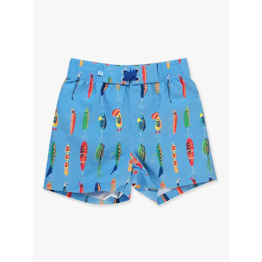 Gone Fishin' Swim Trunks Kids Swim Rufflebutts