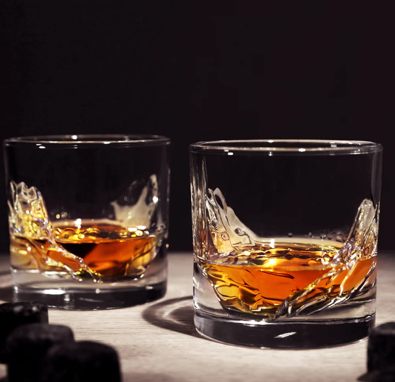 LIITON MT Fuji Whiskey Glass Set of 2