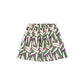 Green Geometric Print Girl's Short Skirt Girls Skirts + Bloomers Compagna Fantastica   