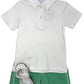 Court Short - Green Twill Boys Shorts Little English