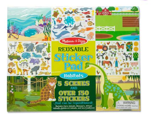 Reusable Sticker Pad - Habitats Toys Melissa & Doug   