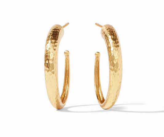 Hammered Hoop - Gold - Large Earrings Julie Vos   