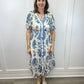 Hannah Midi Dress - Blue Long Dresses Entro