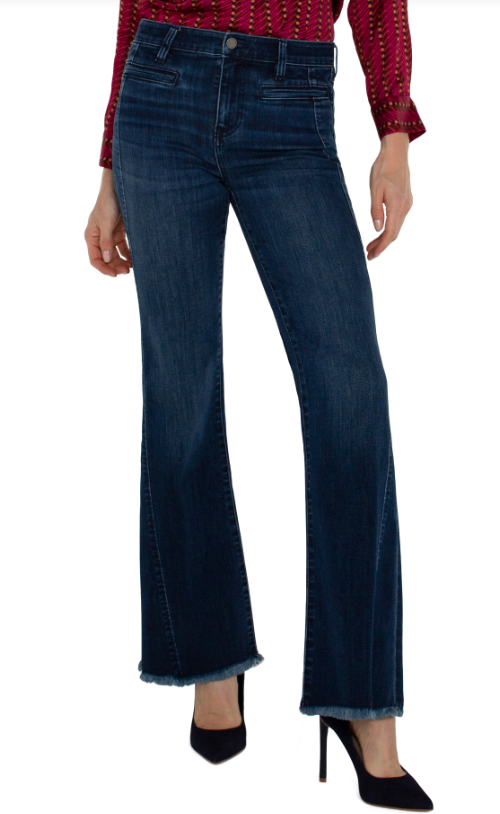 Hannah W/ Welt Pockets And Front Seam Detail Jeans Liverpool   