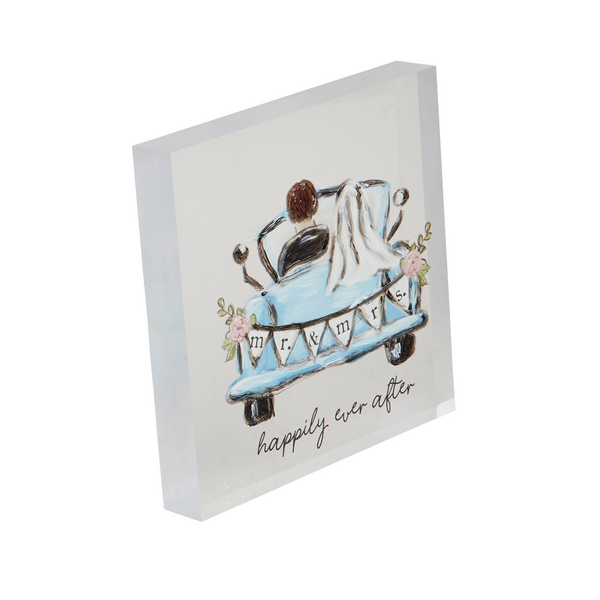 Happily Acrylic Wedding Plaque Kitchen + Entertaining Mudpie