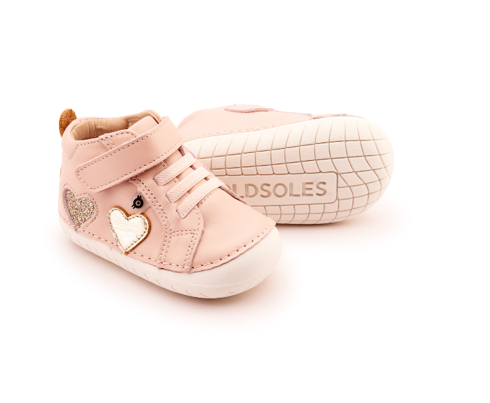 Harper Pave - Powder Pink/Gold/Glam Gold Girls Shoes Old Soles   