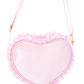 Heart Purse - Palmer Pink Seersucker Kids Backpacks + Bags Bits & Bows   