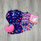 Stripes & Hearts Stretch Cotton Pajama Set Kids Pajamas Hatley   