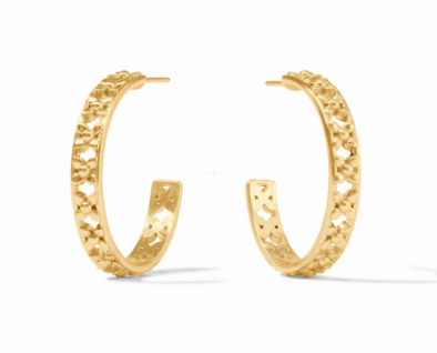 Helene Hoop - Gold - Medium Earrings Julie Vos   