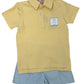 Hippity Hop Smocked Polo and Shorts Boys Sets Banana Split