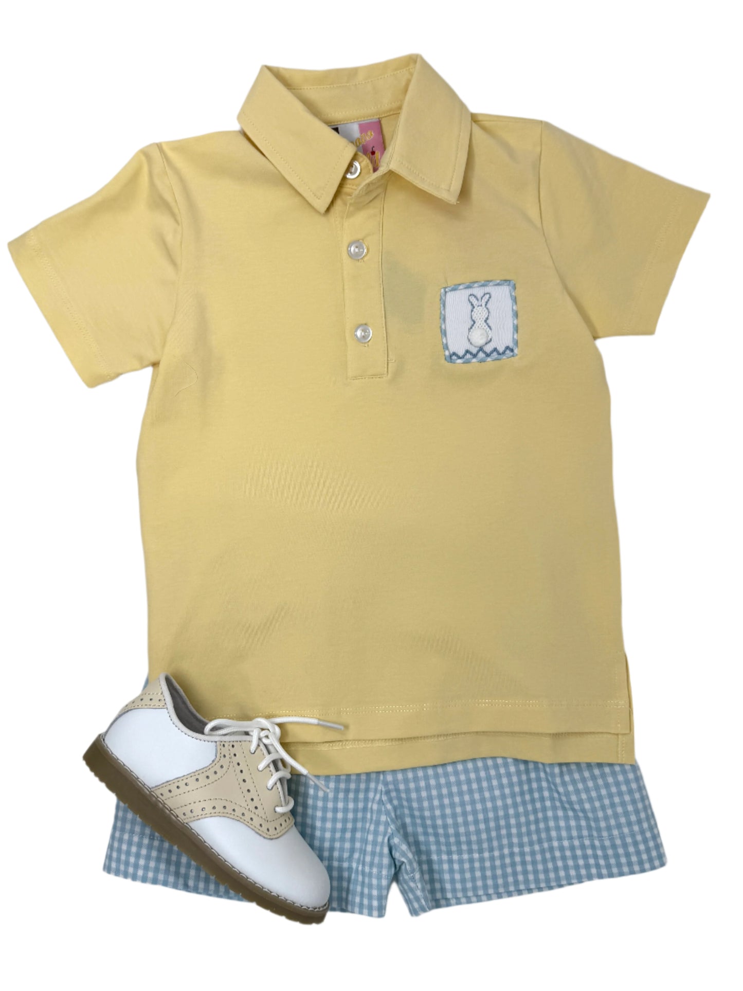 Hippity Hop Smocked Polo and Shorts Boys Sets Banana Split