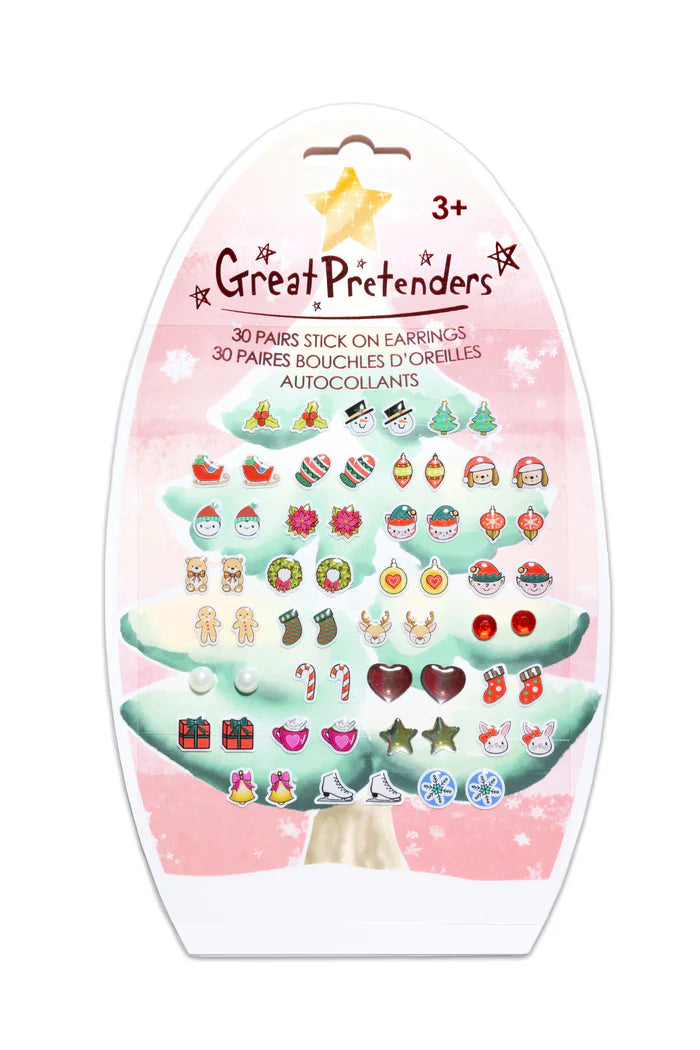 Holiday Sticker Earrings Kids Jewelry Great Pretenders   