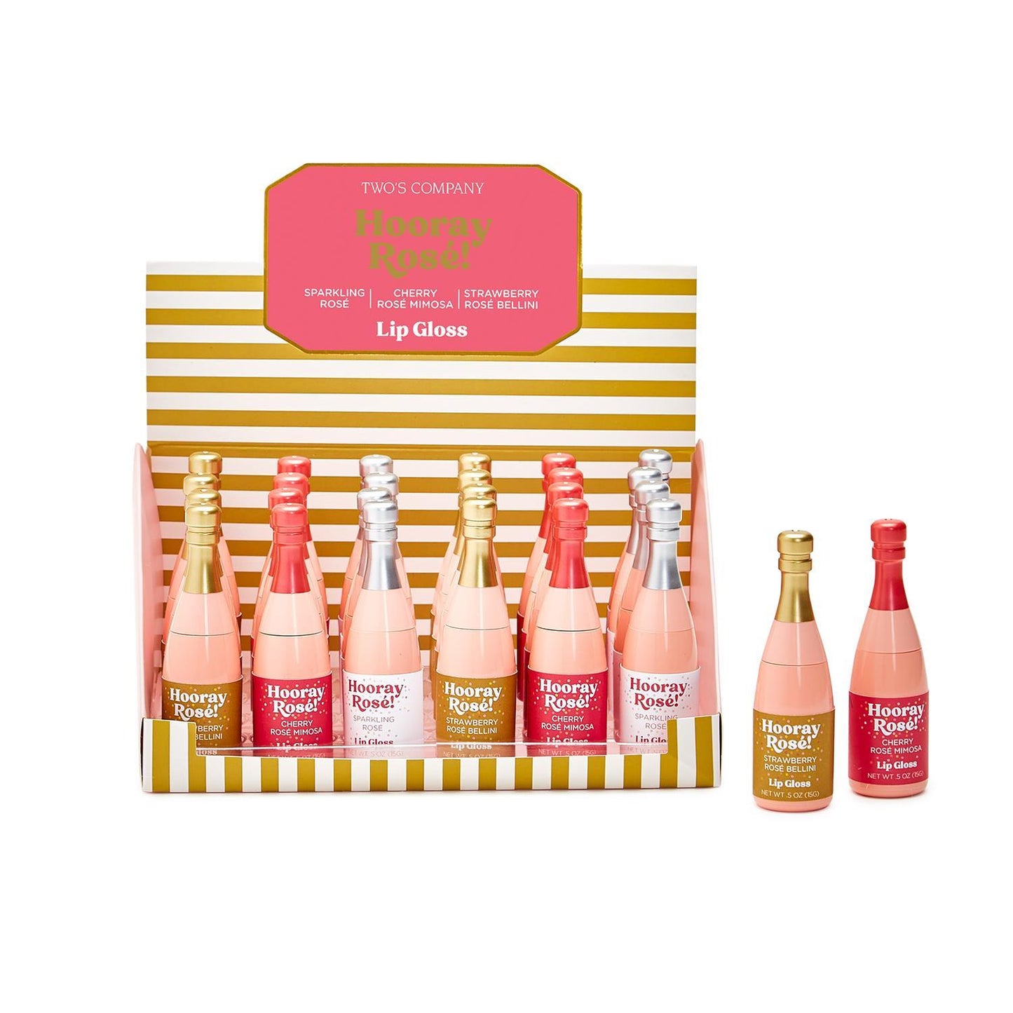 Champagne Bottle Lipgloss - Assorted Self-Care Two's Company