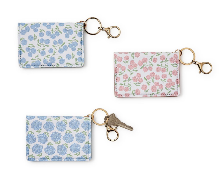 Hydrangea Print ID Wallet - Assorted Misc Accessories Two's Company