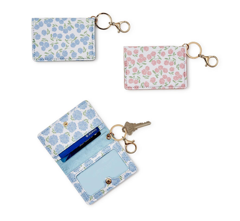 Hydrangea Print ID Wallet - Assorted Misc Accessories Two's Company