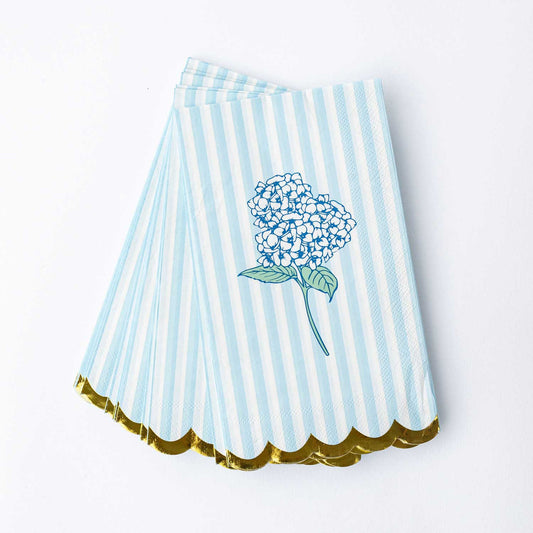 Paper Guest Towels - Hydrangea Stem Kitchen + Entertaining 8 Oak Lane