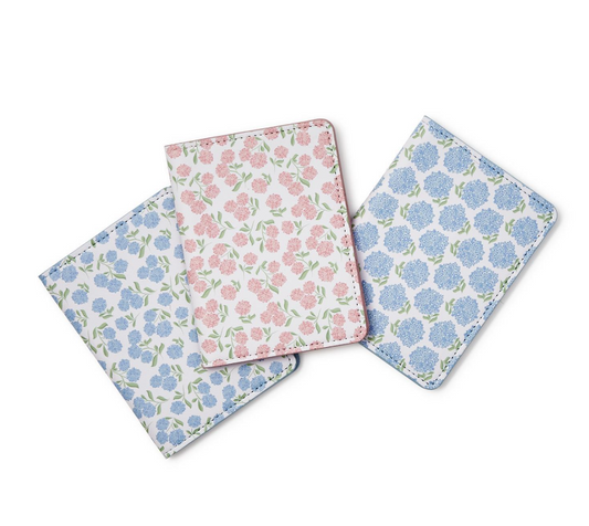 Hydrangea Print Passport Holder - Assorted Misc Accessories Two's Company