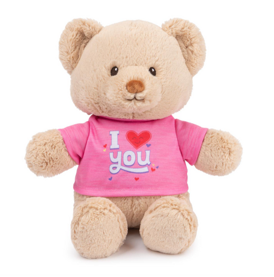 I Love You Pink 12" Bear Plush Gund   