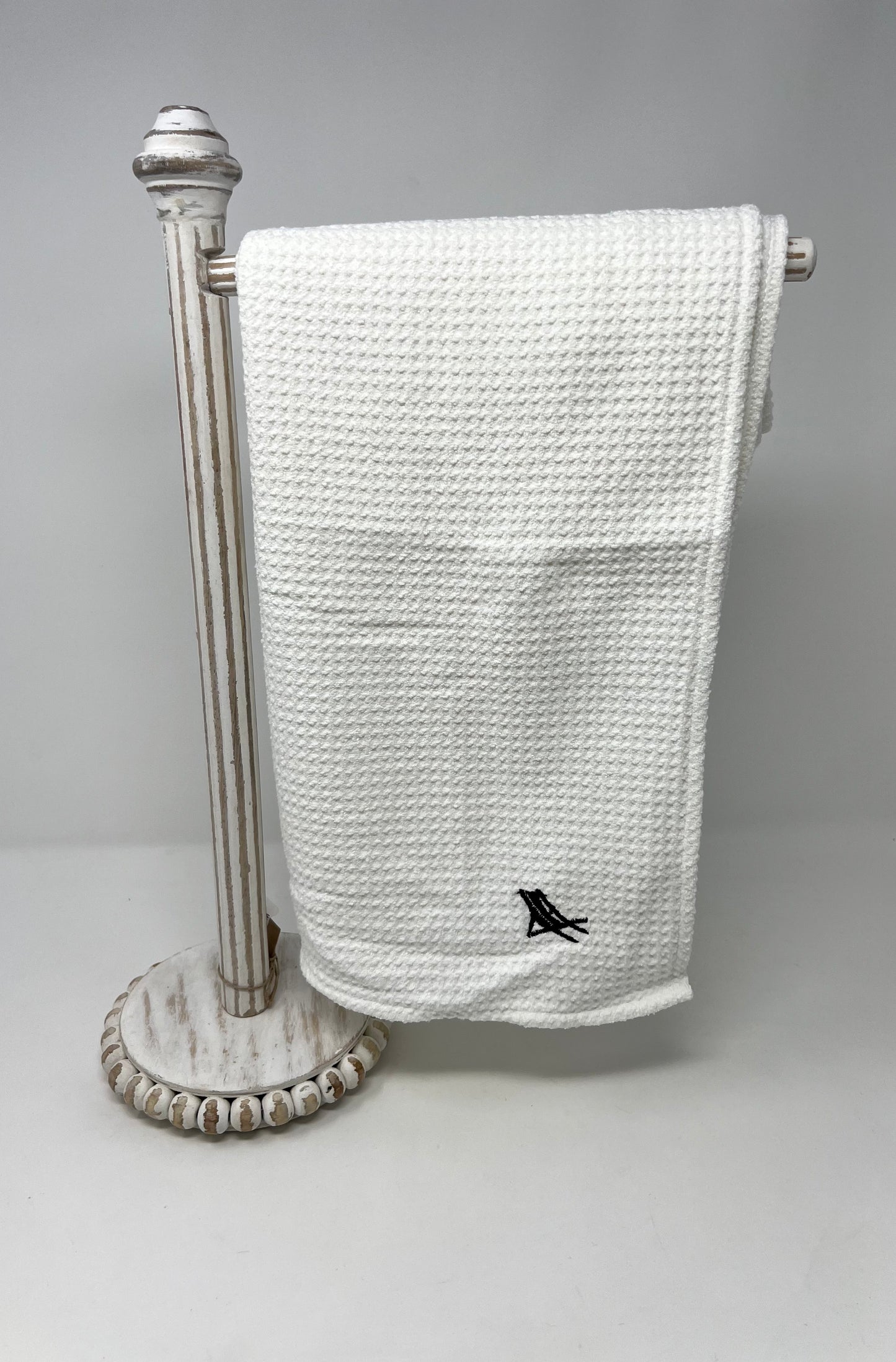 Quick Dry Small Hand Towel - Crystal White Textiles Dock & Bay   