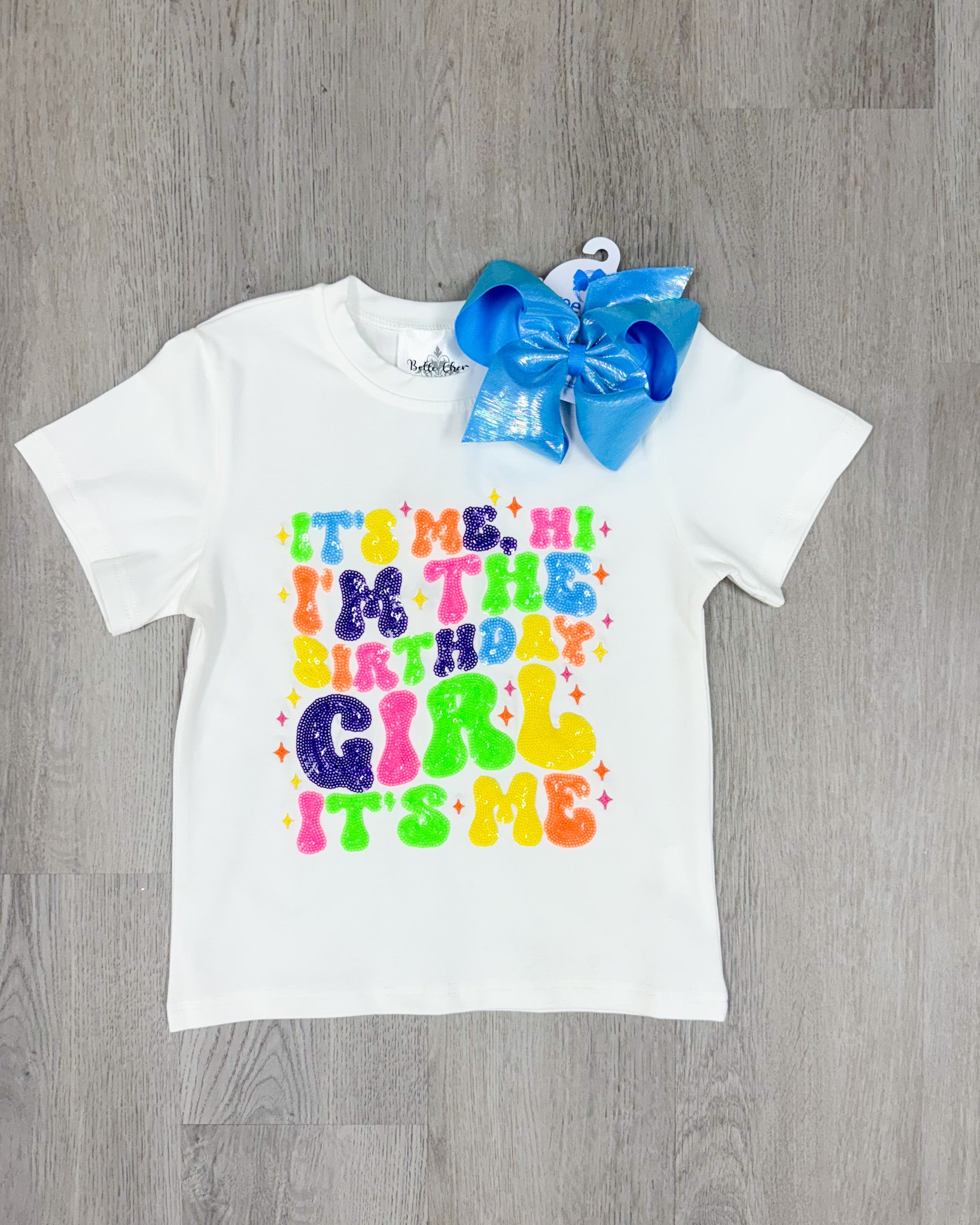 It's My Birthday Short Sleeve Shirt Girls Tops + Tees Belle Cher