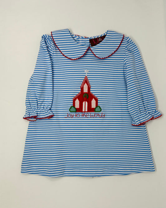 Joy to the World L/S Dress Girls Play Dresses Millie Jay   