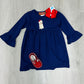 Christmas Doodle Applique Dress Girls Play Dresses Millie Jay   