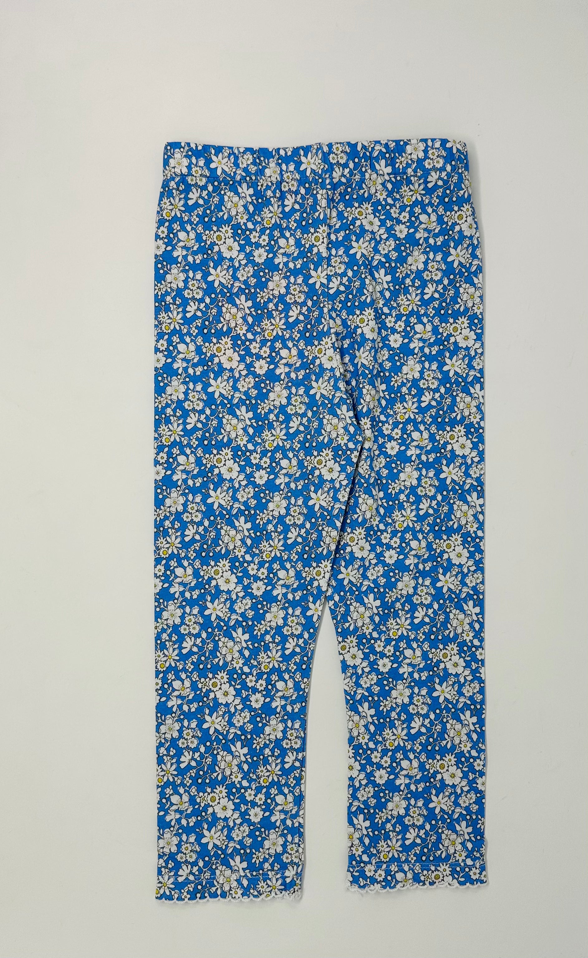 Leggings - Roland Floral Blue Girls Pants + Leggings Bisby   