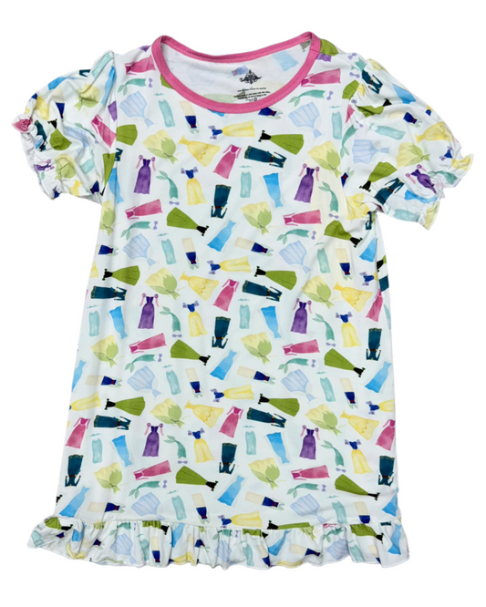 Princess Lounge Dress Kids Pajamas Belle Cher