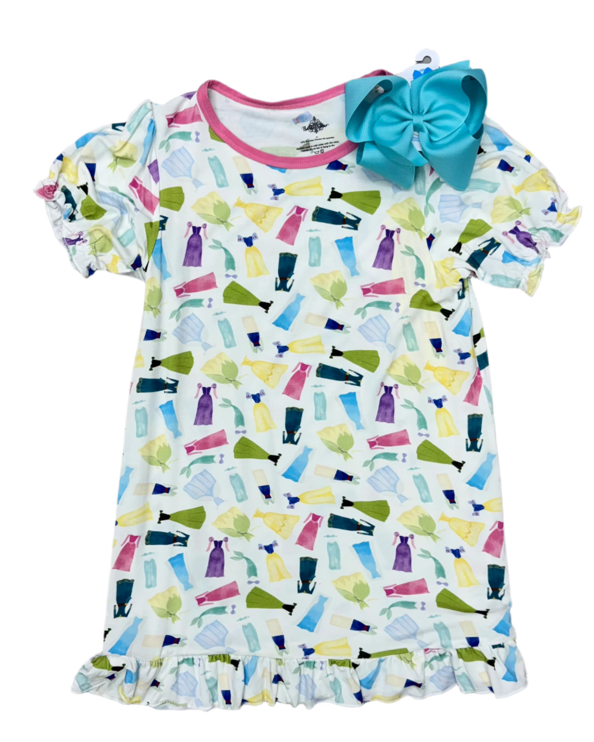 Princess Lounge Dress Kids Pajamas Belle Cher