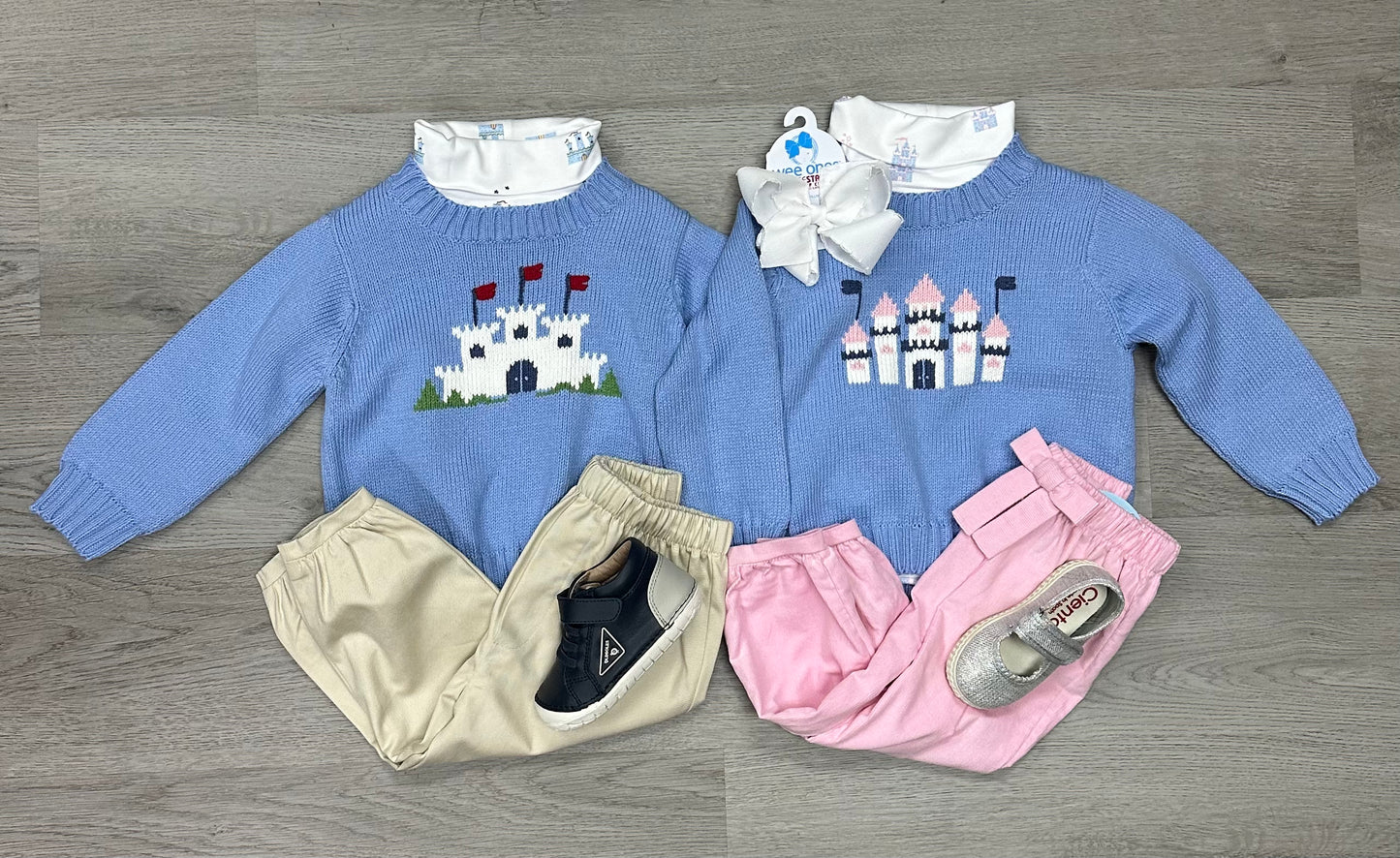 Printed Turtleneck - Castles Girls Tops + Tees Little English   