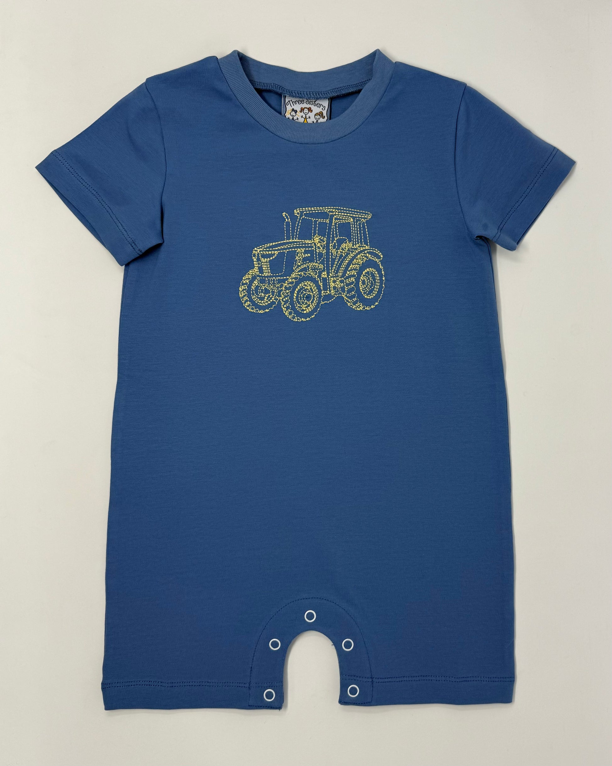 Tractor Boys Romper Boys Bubbles + Rompers Three Sisters