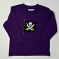 Boy's L/S T-Shirt w/ Pirate Flag & Swords - Dk. Purple Boys Tees Luigi   