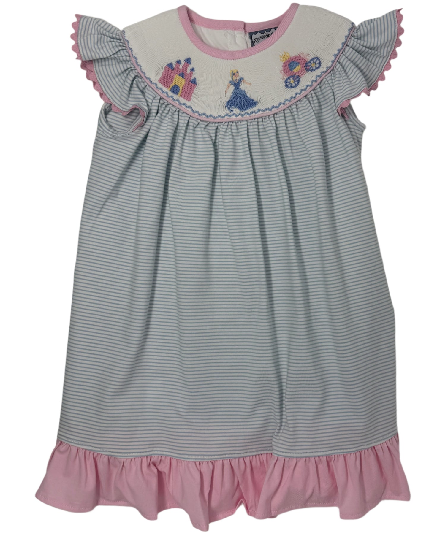 Princess Smocked A/S Dress Girls Occasion Dresses Three Sisters