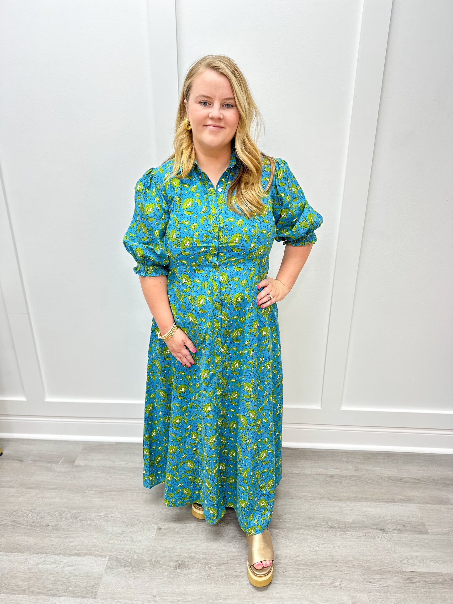 Rosie Shirtdress - Kalamkari Long Dresses Livro   