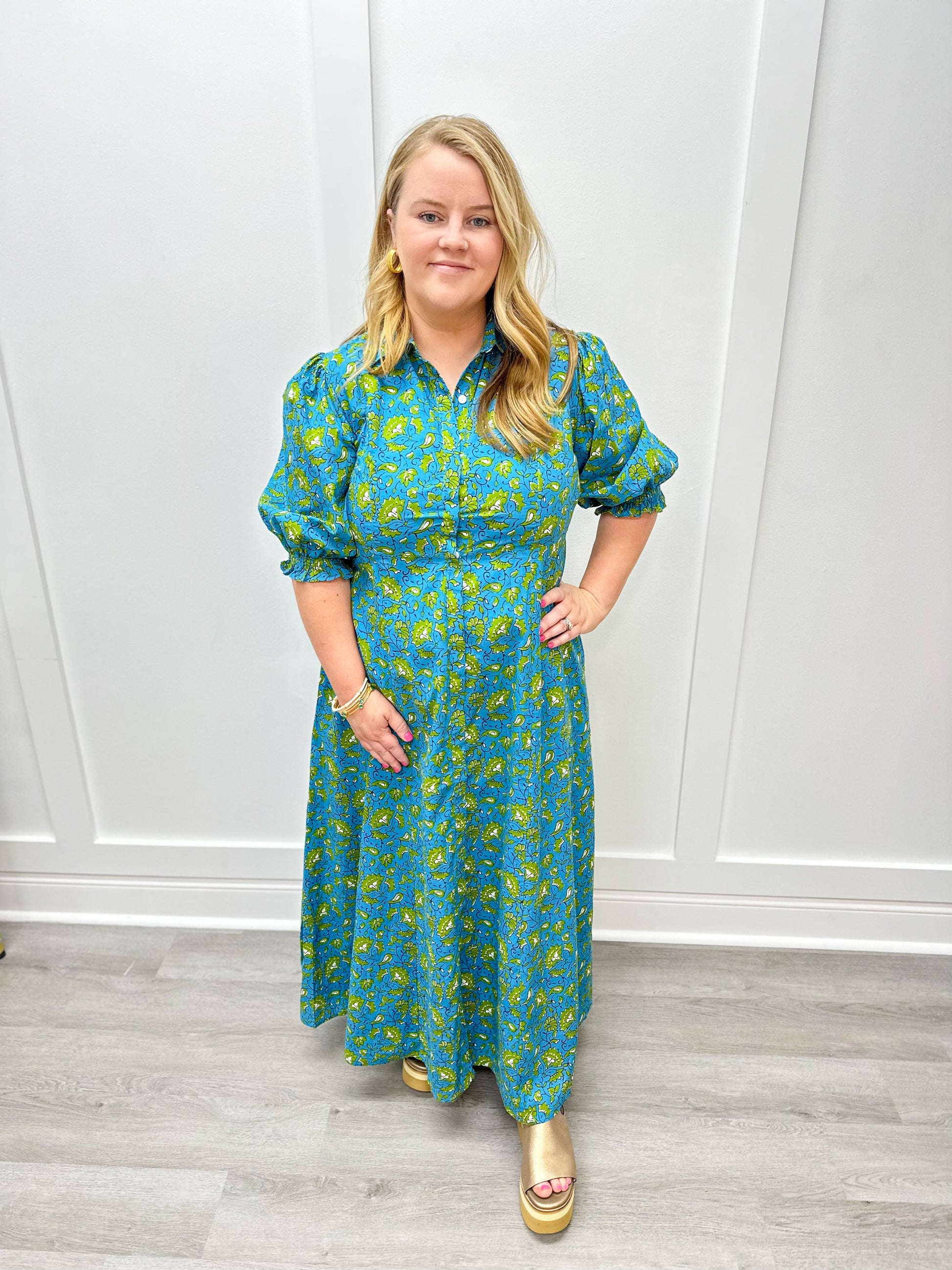 Rosie Shirtdress - Kalamkari Long Dresses Livro   