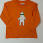 Boy's L/S T-Shirt w/ Mummy - Orange Boys Tees Luigi   