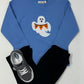 Boy's L/S T-Shirt w/ Ghost - Chambray Boys Tees Luigi   