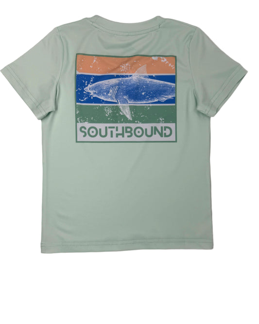 Boy's Performance Tee - Shark Boys Tees Southbound