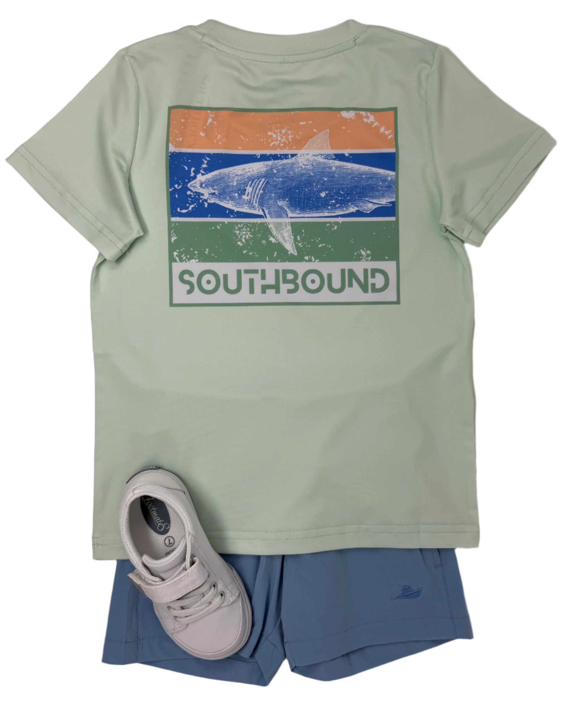 Boy's Performance Tee - Shark Boys Tees Southbound