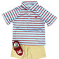 Boy's Polo - Red/White/Blue Boys Shirts + Polos Southbound
