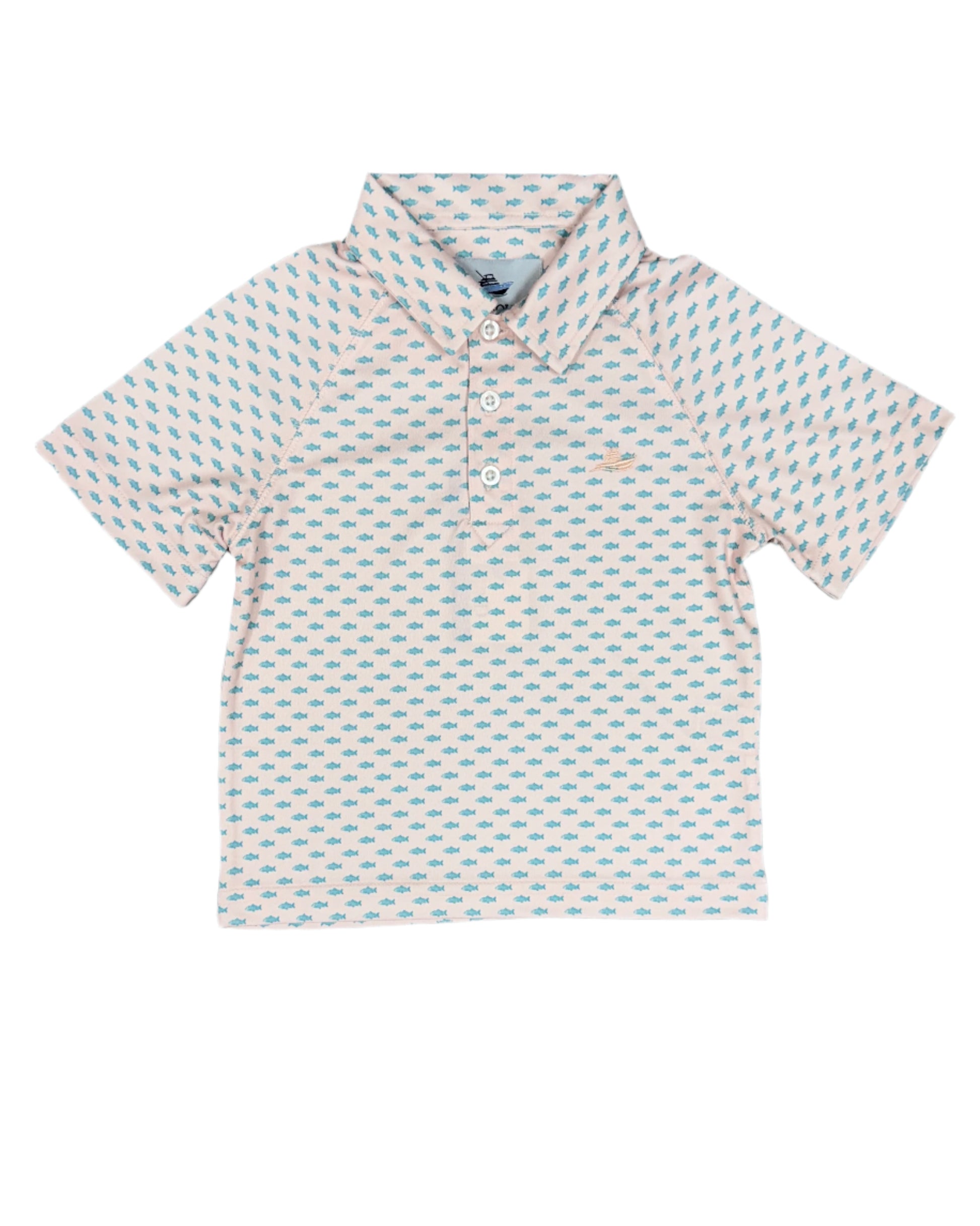 Boy's Printed Polo - Fish Boys Shirts + Polos Southbound