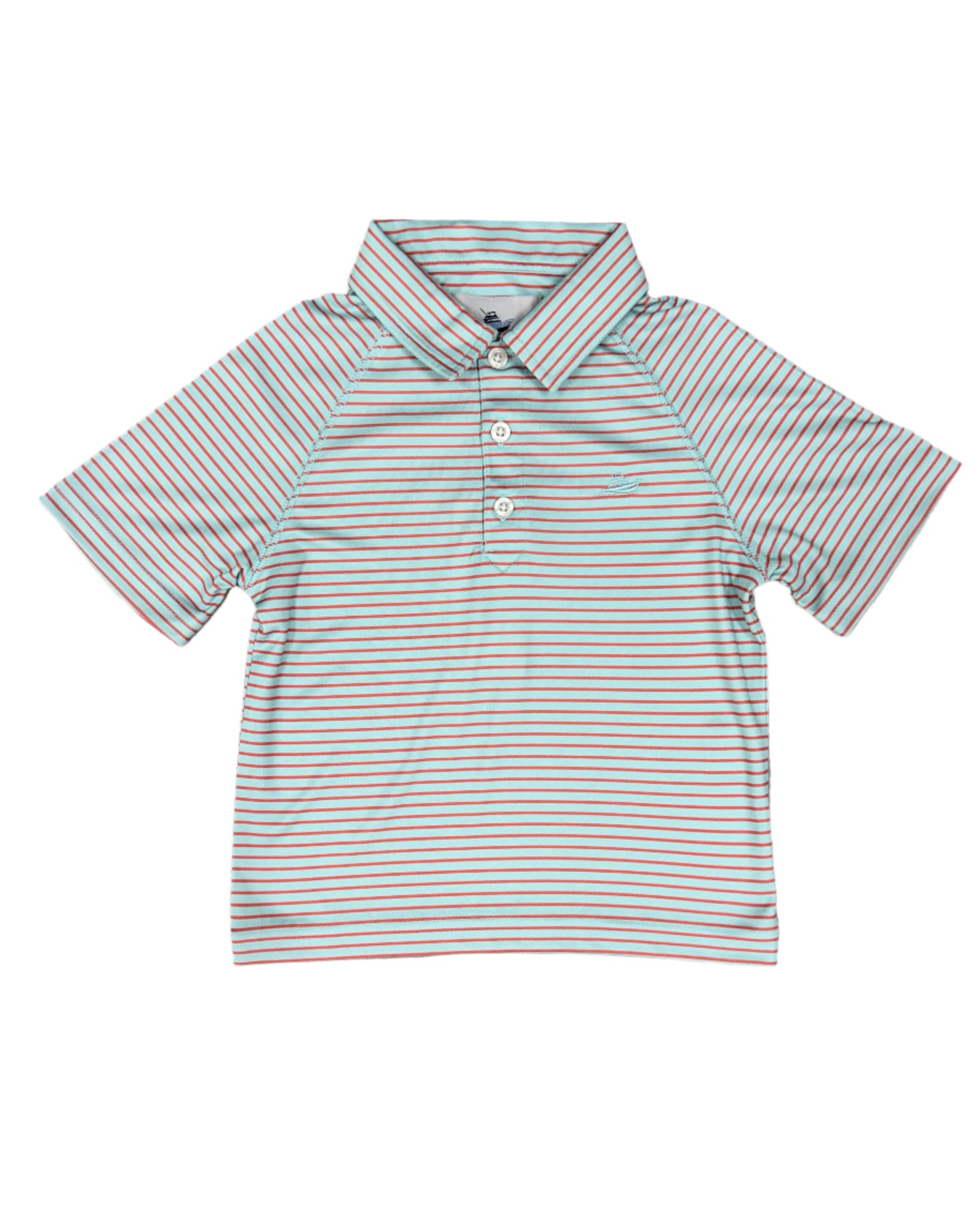 Boy's Polo - Ice/Crabapple Boys Shirts + Polos Southbound