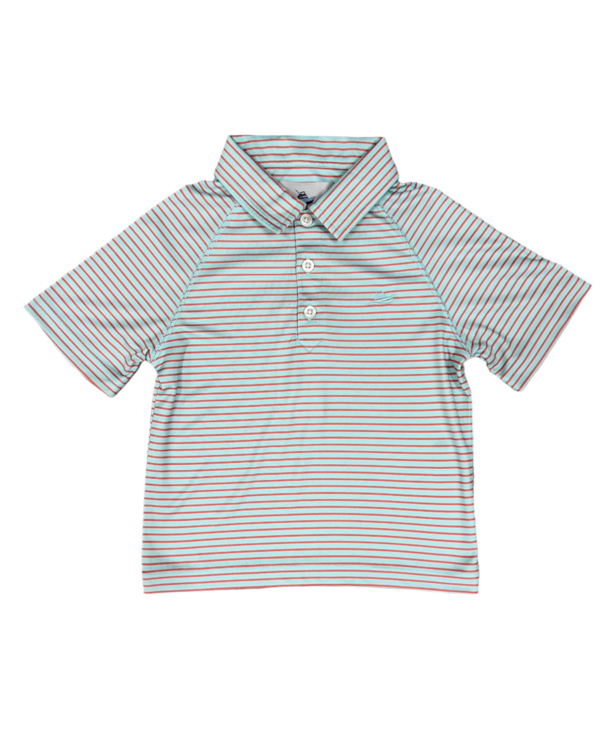 Boy's Polo - Ice/Crabapple Boys Shirts + Polos Southbound