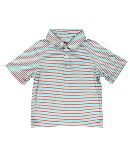 Boy's Polo - Ice/Crabapple Boys Shirts + Polos Southbound
