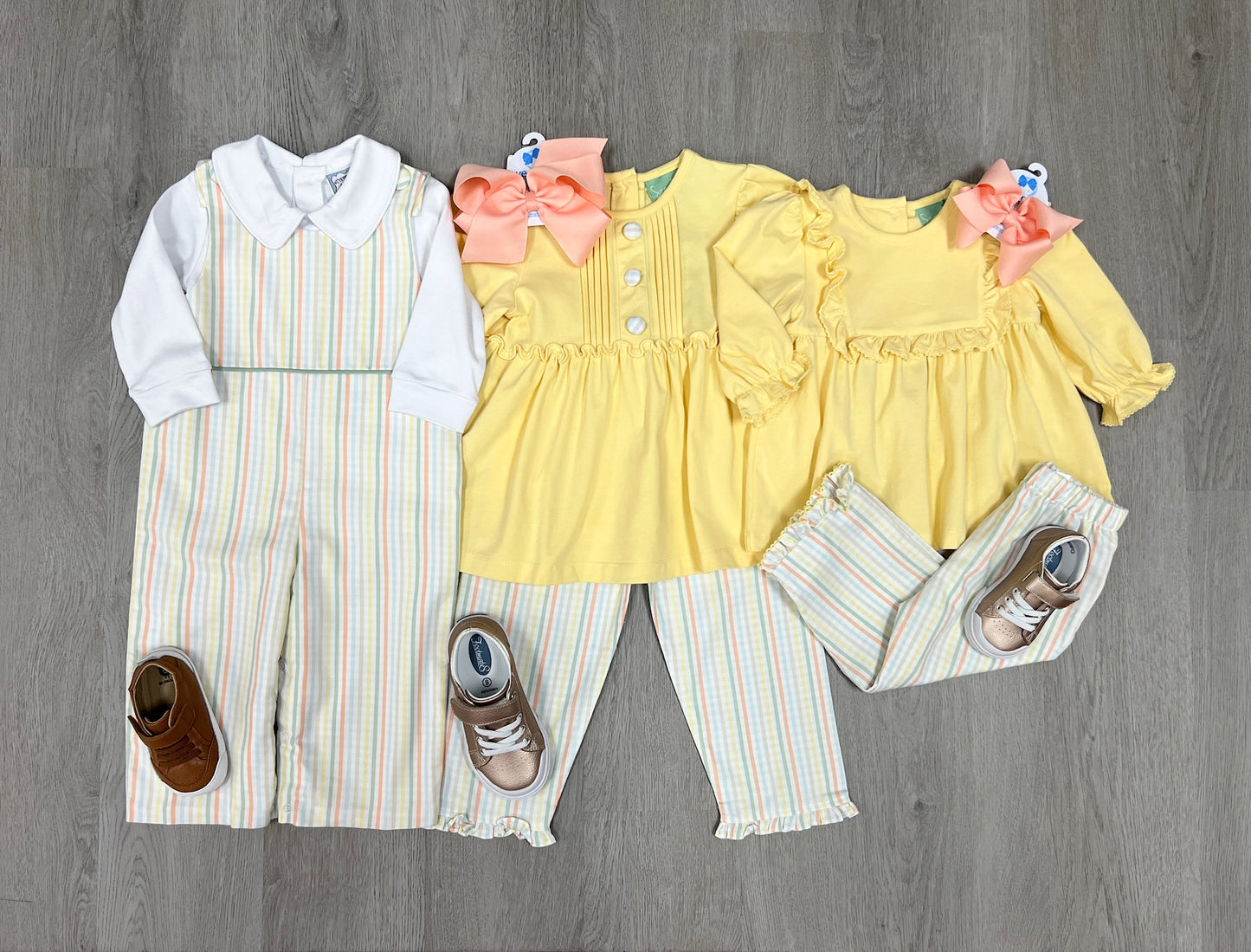 Chloe Set - Fall Pastel Plaid Girls Sets Sage & Lilly   